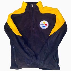 Youth Steelers Half-Zip Sweater